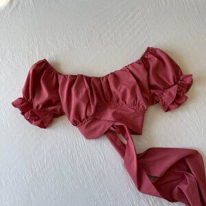 Flirty Tie Back Top
